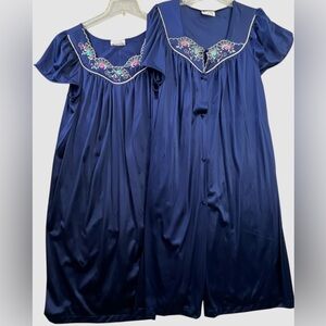 Vintage Nightgown & Robe Set